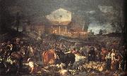 CRESPI, Giuseppe Maria The Fair at Poggio a Caiano Germany oil painting artist
